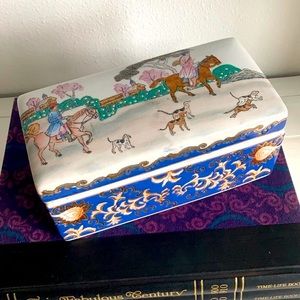 Chinese LIDDED TRINKET BOX TEA CADDY Antique